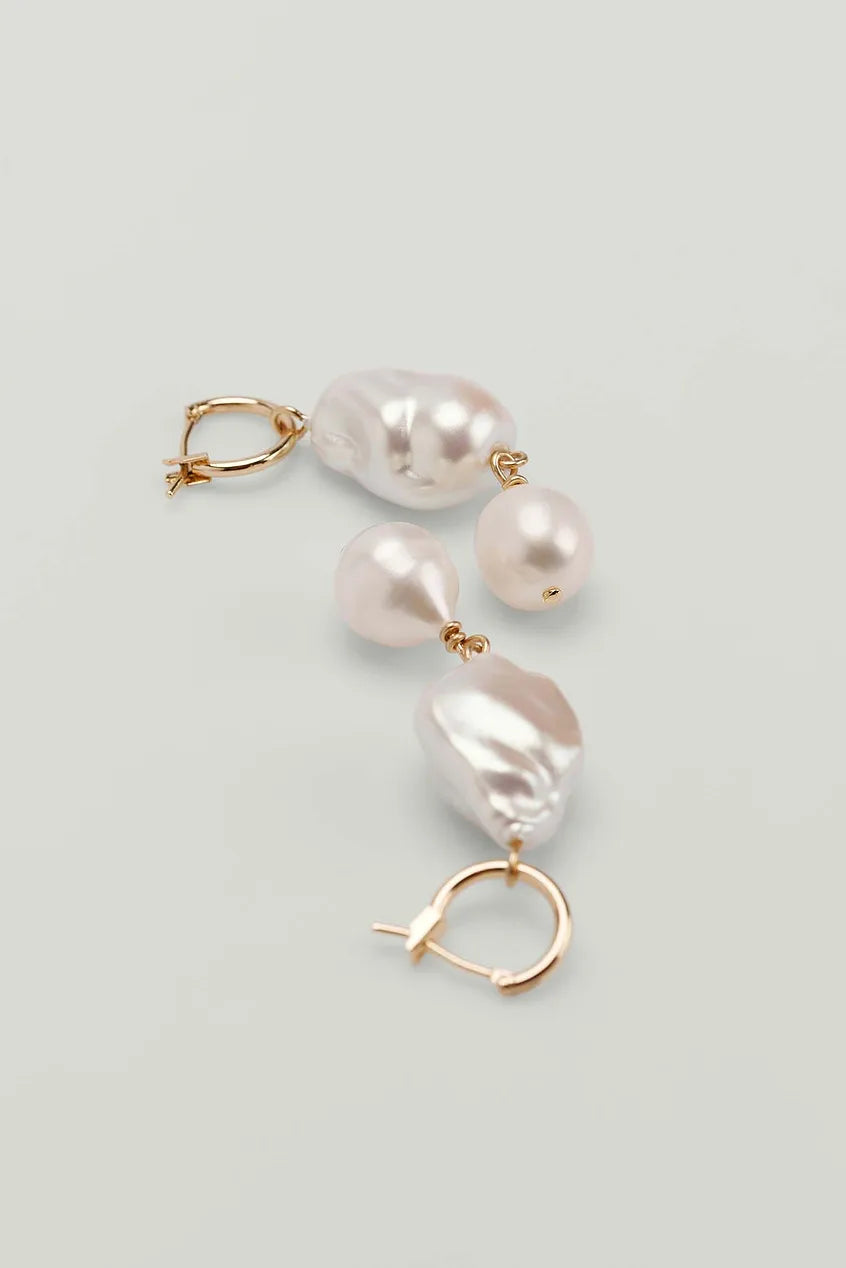 Hanging Big Pearl Earrings