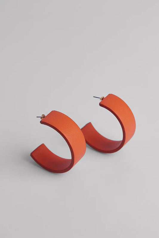 Hoop Earrings Orange