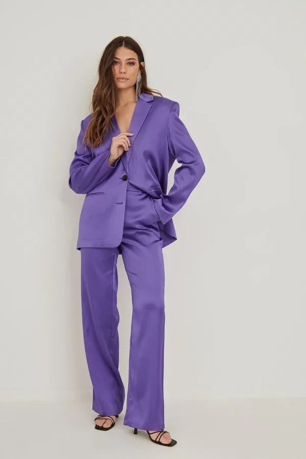 Satin Suit Pants