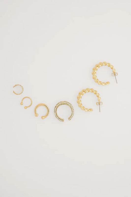 Multipack Mixed Earrings Gold