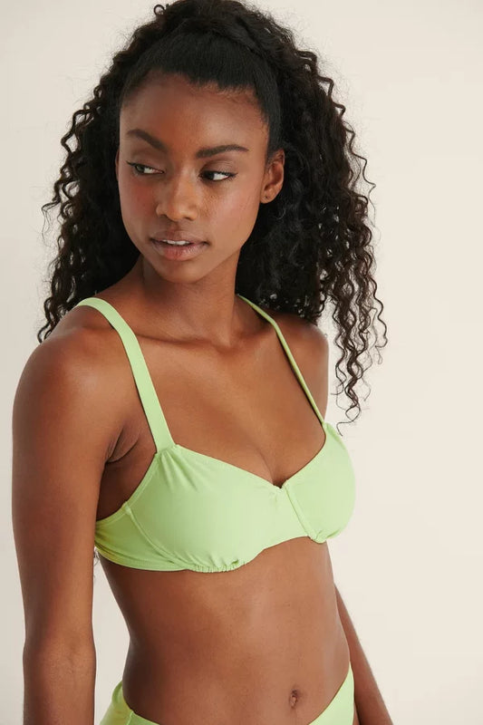 Recycled Ruched Bikini Cup Bra