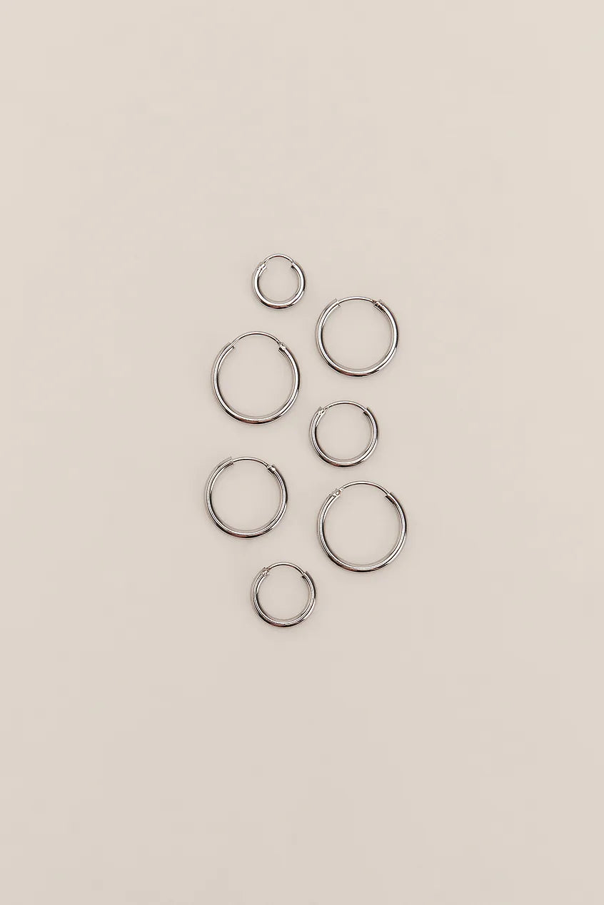 Silver Plated Multipack Hoops