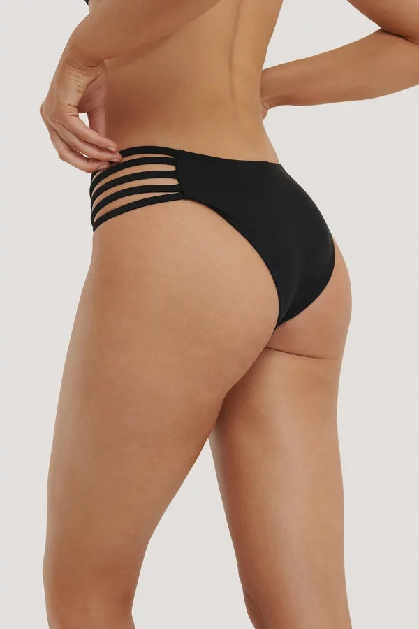 Strappy Vacay Bikini Panty Black