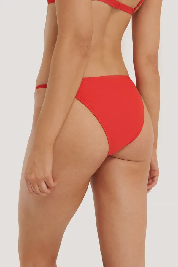 Thin Strap Bikini Briefs Red