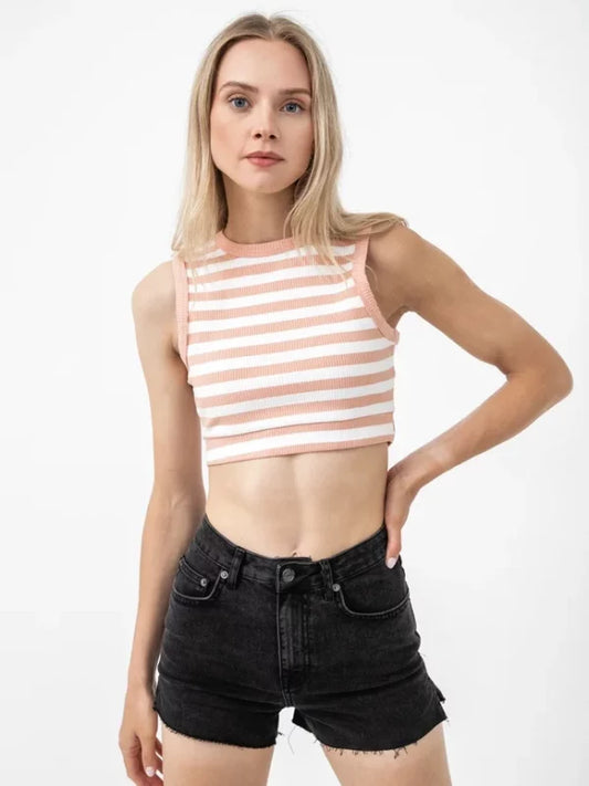 Striped Crop Top